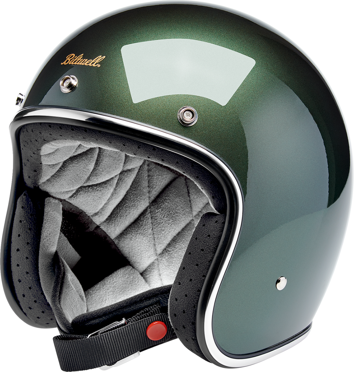 Biltwell Bonanza Helmet — Metallic Sierra Green — Medium