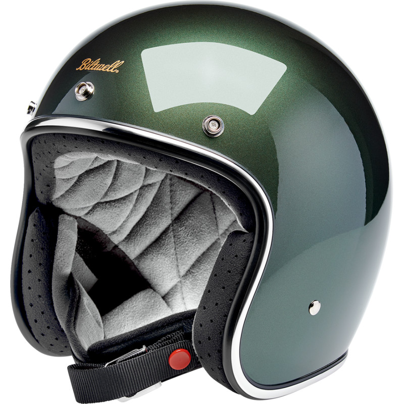 BILTWELL Bonanza Helmet — Metallic/Sierra Green