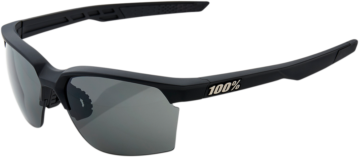 100% SUNGLASS SPCP BLK/SMOKE - View 1