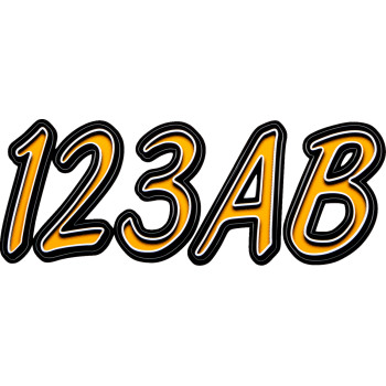 Sticker Kit 400 - Orange/Black