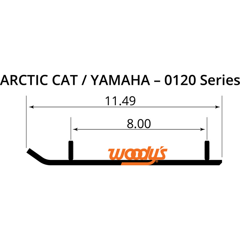 WOODY'S Wear Bars for Mini Sleds — Standard