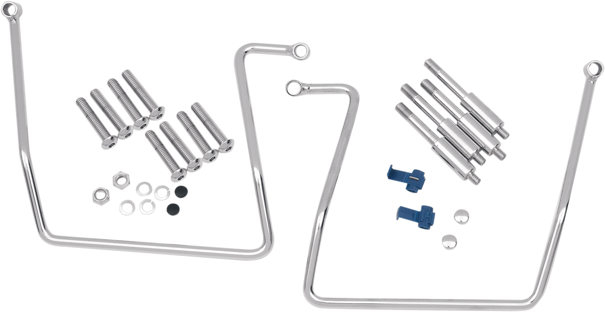 Drag Specialties Saddlebag Support — Chrome — FXD '91-'17