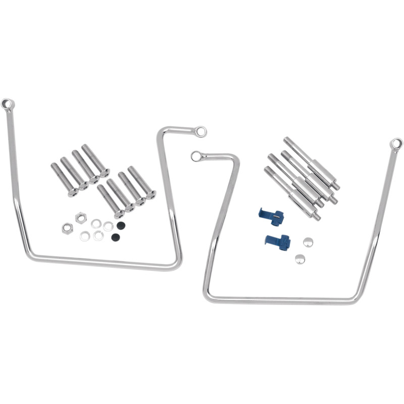 DRAG SPECIALTIES Chrome Saddlebag Support Brackets
