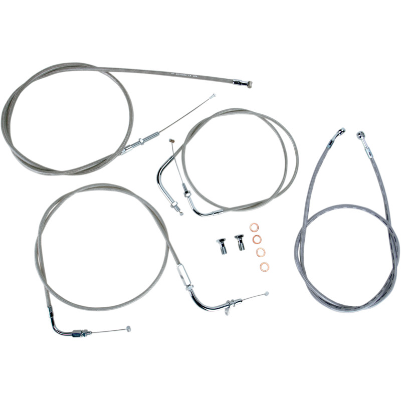 BARON Stainless Handlebar Cable/Line Kit - Image 2