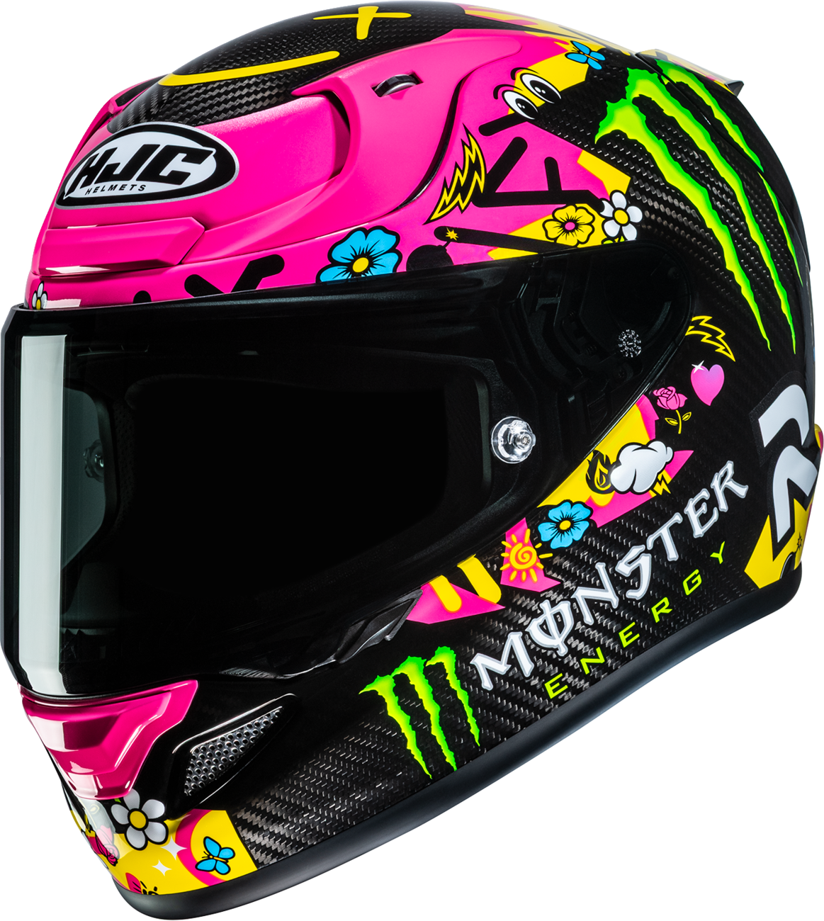 HJC RPHA 12 Carbon Helmet — Quartararo Le Mans IV — MC8 — Medium