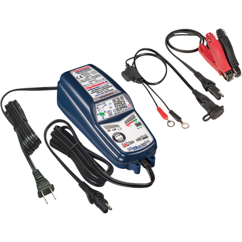 TECMATE OptiMate™ 5 Select Silver Battery Charger and Maintainer