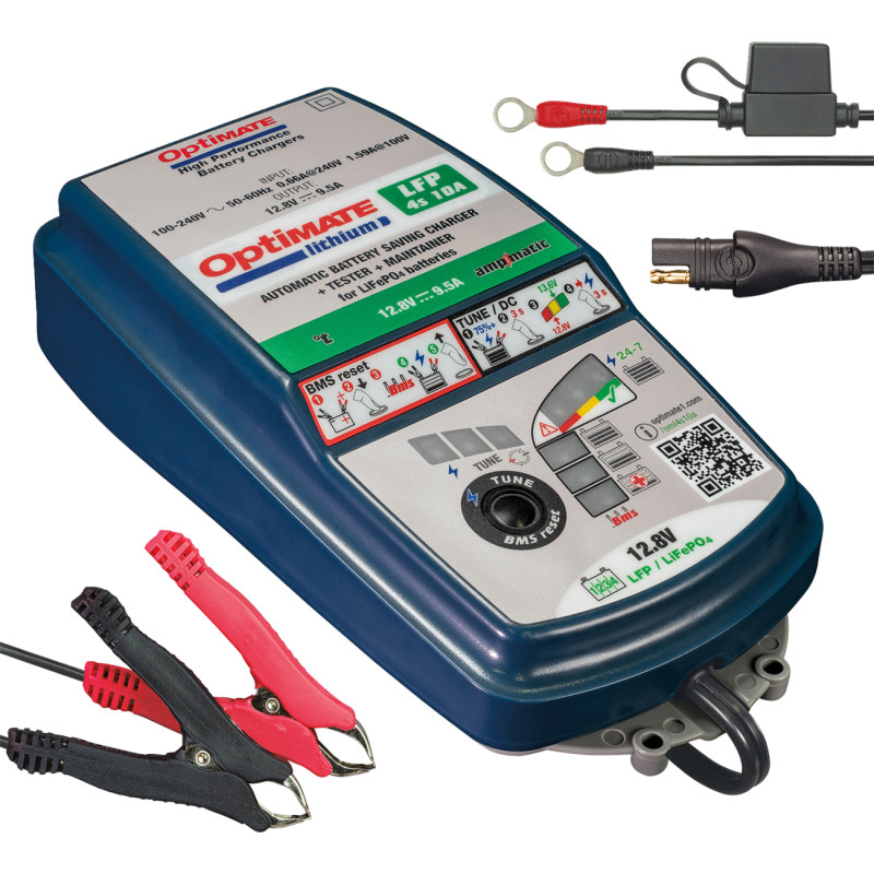 TECMATE OptiMate™ Lithium LFP 4S Battery Charger and Maintainer