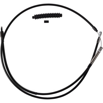 High-Efficiency Black Vinyl Clutch Cable - +8" Size