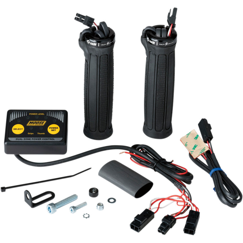 MOOSE OFFROAD Clamp-On Dual Zone Heated Grip Kit for ATVs