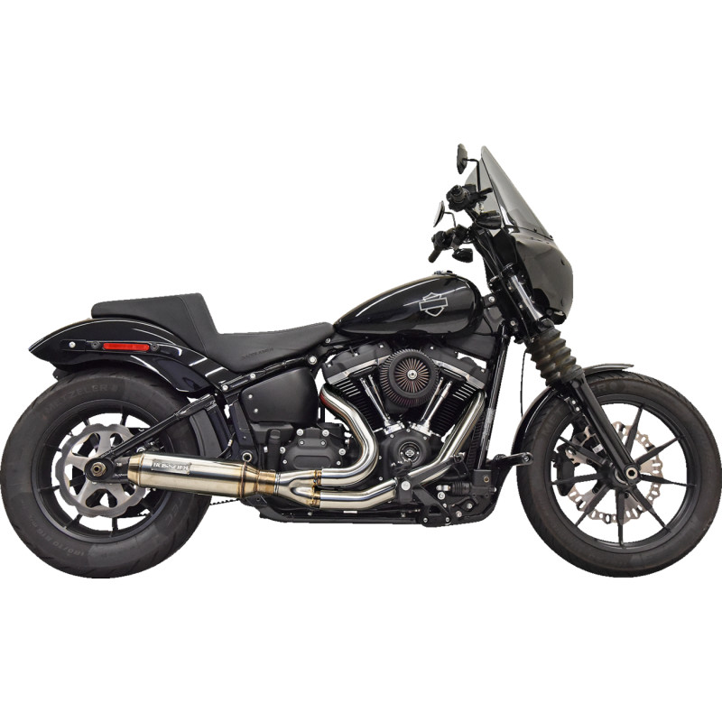 BASSANI XHAUST 2-into-1 Super Bike Exhaust System with 4" Muffler