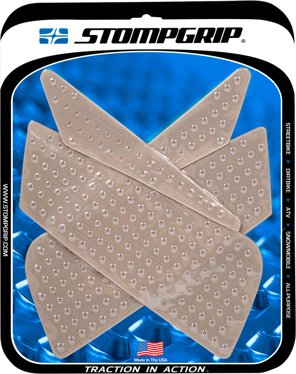 Stompgrip Tank Grips — Volcano — Clear — Ducati '07-'13
