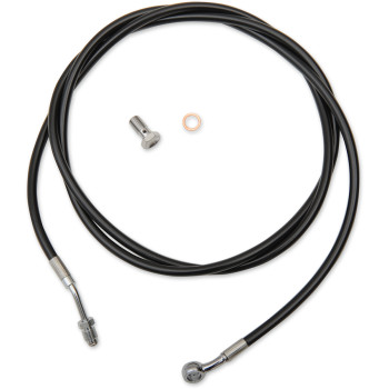 LA Choppers Black Hydraulic Clutch Line 15-17" Apes 17-20 FLH/FLT