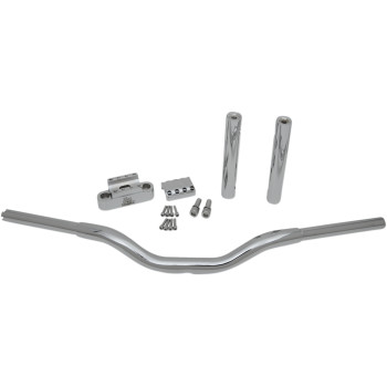 LA Choppers Kage Fighter-T Handlebar Chrome 12" Rise Made in USA
