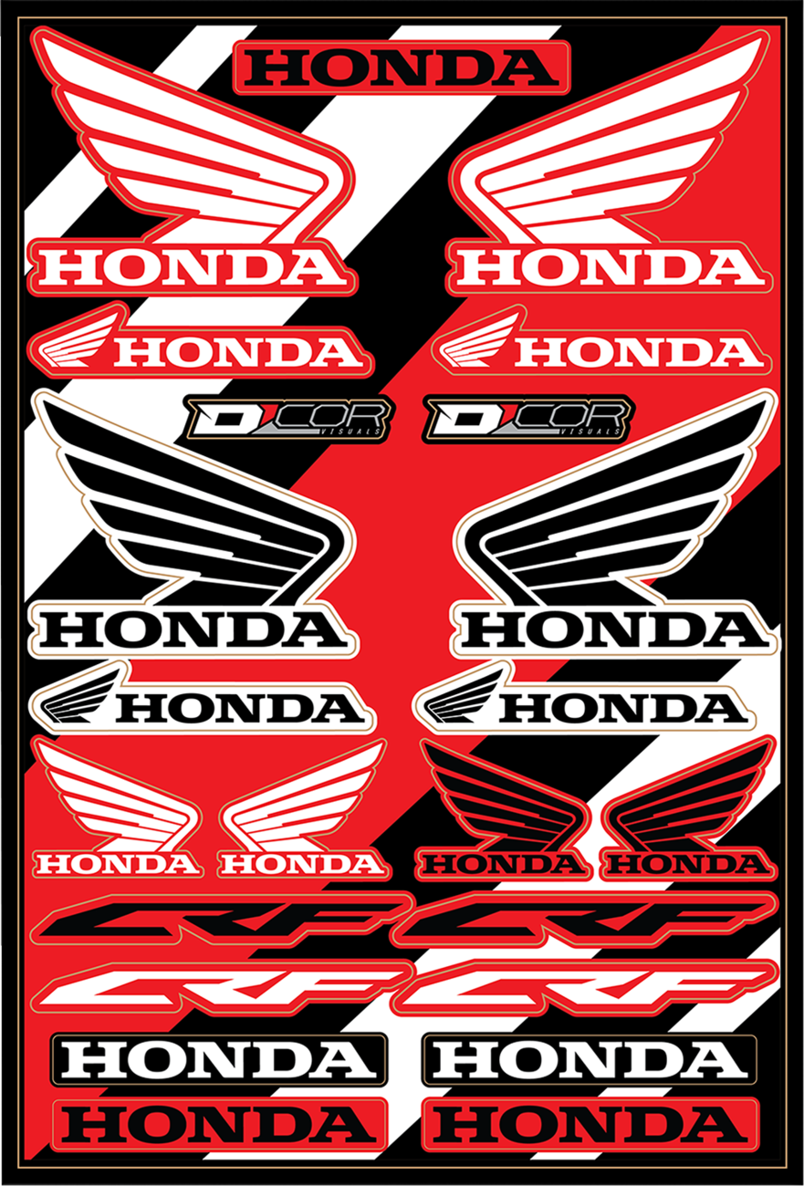 D'COR Visuals Decal Sheet — Honda Cor2
