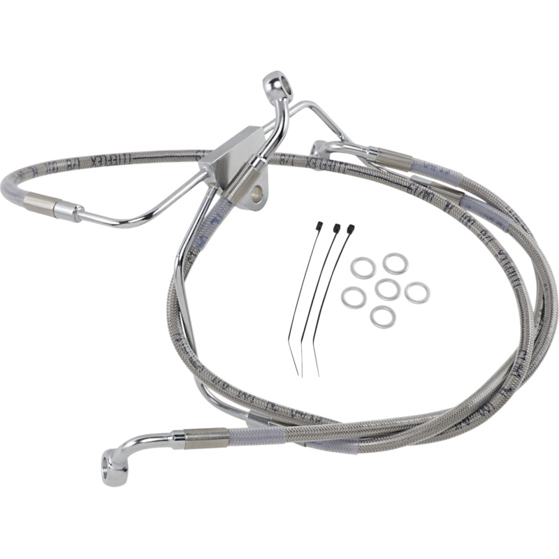 DRAG SPECIALTIES Extended Length Stainless Steel Brake Line Kit - Image 9