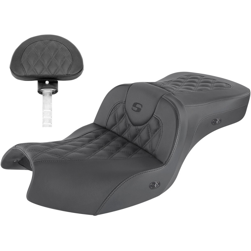 SADDLEMEN Roadsofa™ Lattice Stitch Heated Seat - Image 4