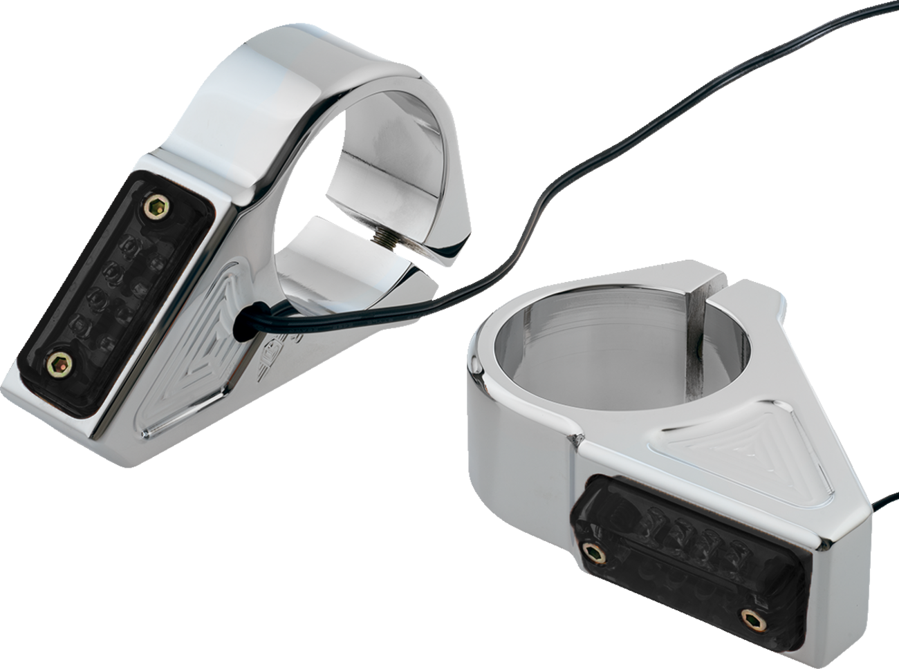 Joker Machine Turn Signal — 39 mm — Amber — Chrome