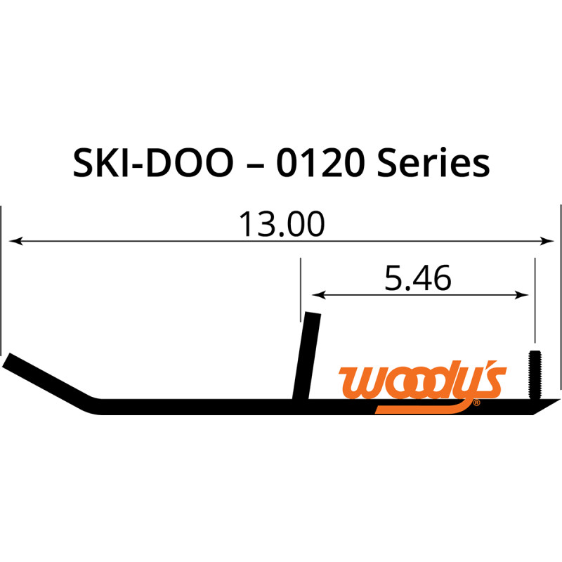WOODY'S Wear Bars for Mini Sleds — Standard