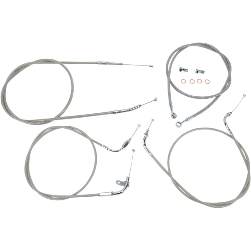 BARON Stainless Handlebar Cable/Line Kit - Image 4