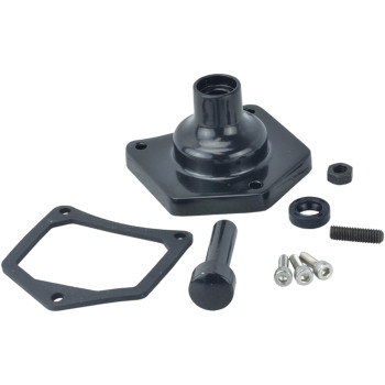 Solenoid End Cover, Gloss Black Drag Specialties for Harley