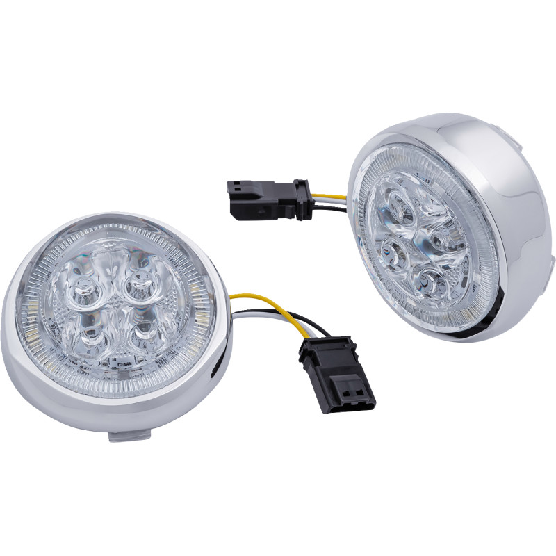 CIRO LED Fang® Front Signal Light Inserts with Bezel