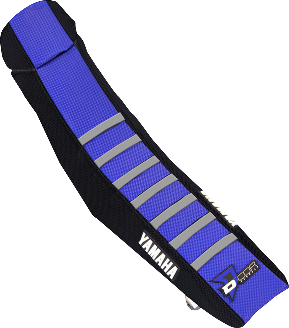 D'COR Visuals Seat Cover — Blue/Black Star — YZ '23-'26