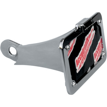 Victory Side Mount License Plate Chrome - Accutronix LPF108HV-C