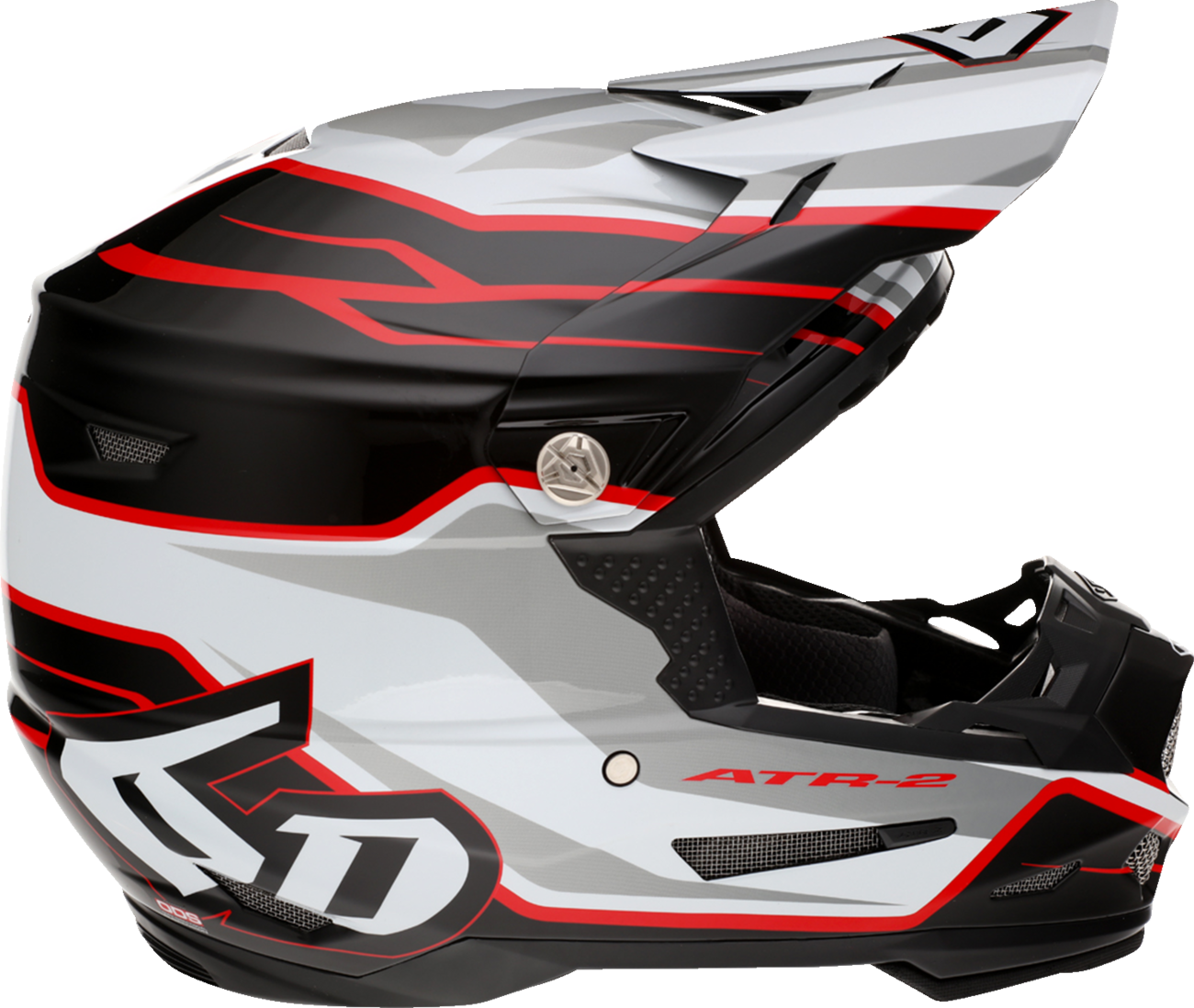 6D Helmets ATR-2 Helmet — Phase — White/Red — XS