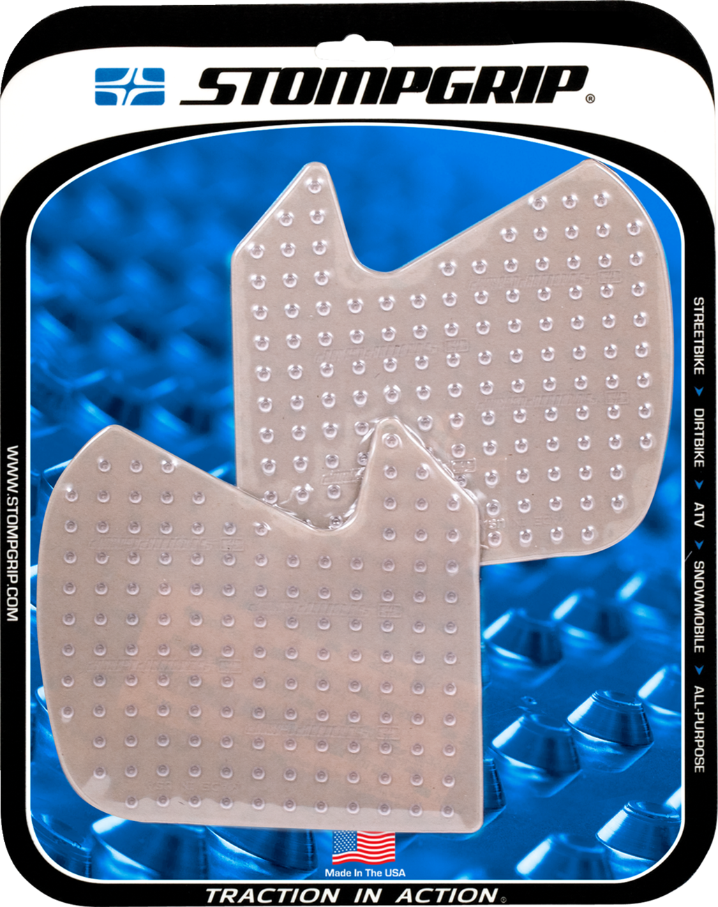 Stompgrip Tank Grips — Volcano — Clear — BMW — G '16-'19