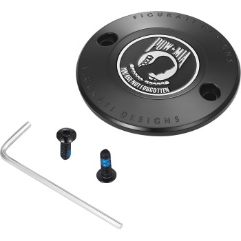 Timing Cover - 2 Hole - POW MIA - Black