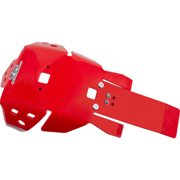 2021-2023 Honda CRF450R/RX CRF250R/RX Red Skid Plate with Linkage Protection