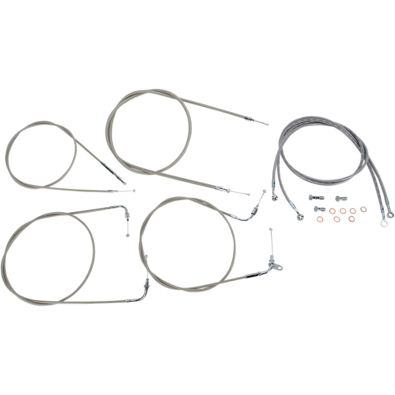 BARON Stainless Handlebar Cable/Line Kit - Image 5