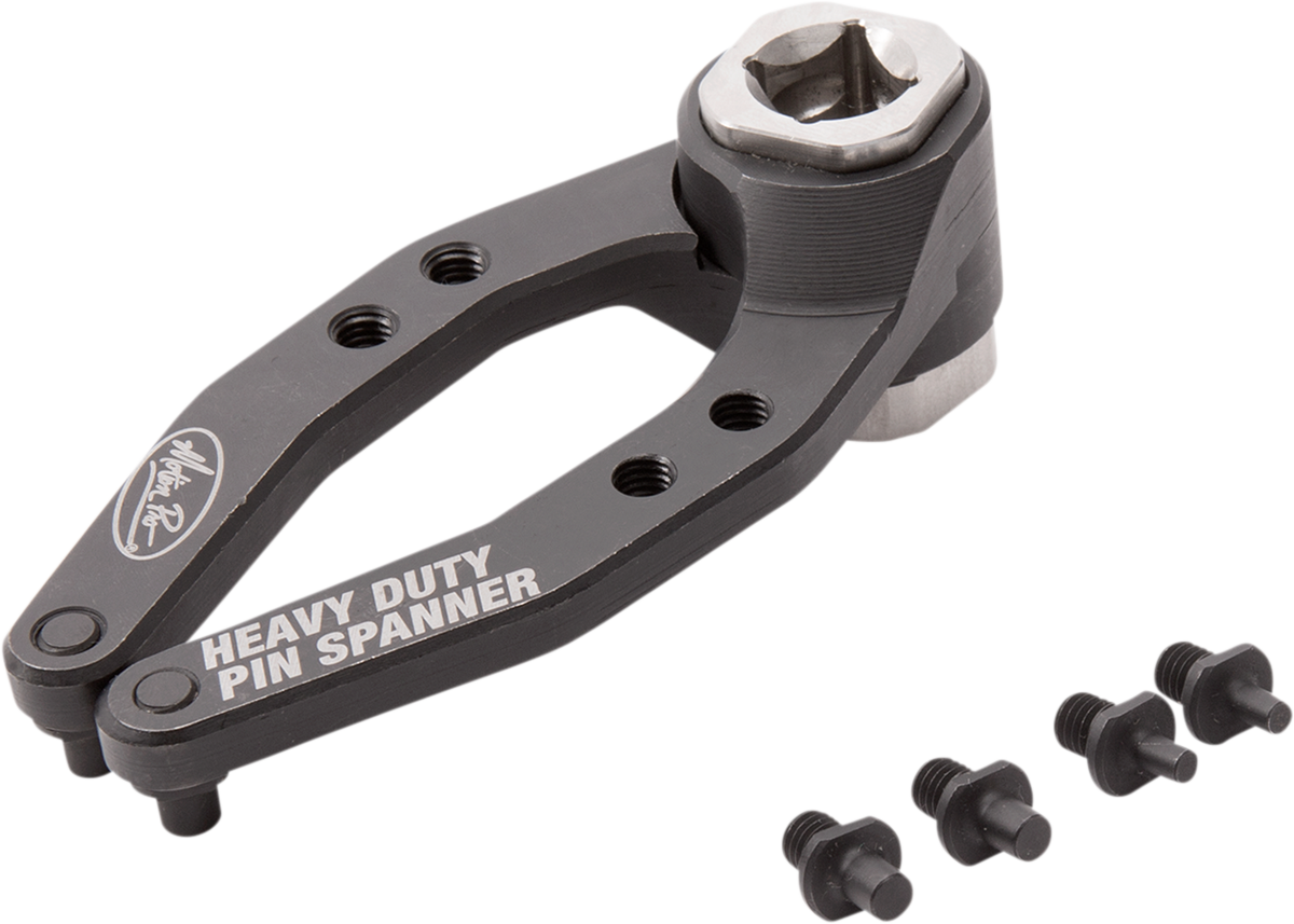 Motion Pro Heavy-Duty Steel Pin Spanner Wrench Tool Oxide Black Finish 08-0673