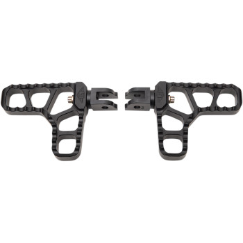 2018-2024 Harley-Davidson FL FX Black Serrated Heel Pegs Made in the USA