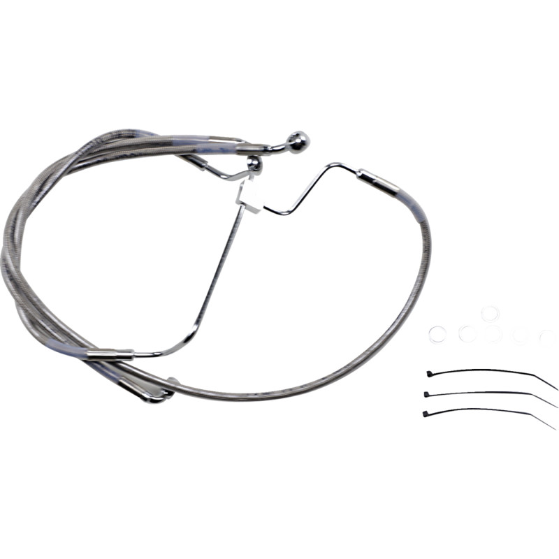 DRAG SPECIALTIES Extended Length Stainless Steel Brake Line Kit - Image 47
