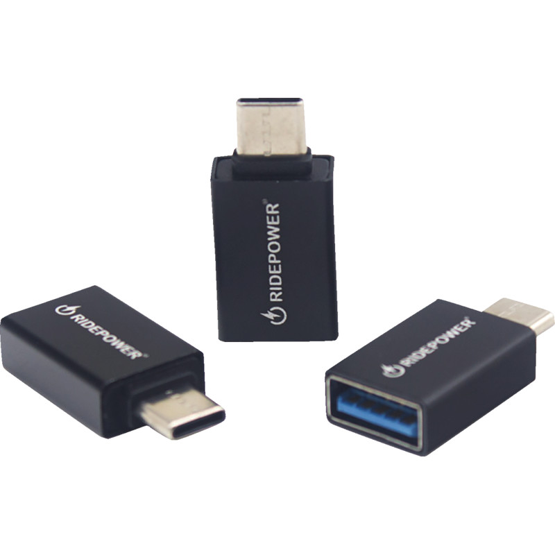 RIDEPOWER Female USB to Male USB-C Power Adapter