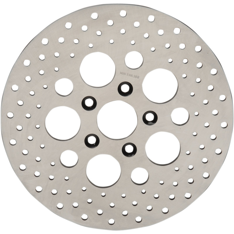 DRAG SPECIALTIES Stainless Steel Drilled Brake Rotor - Image 6