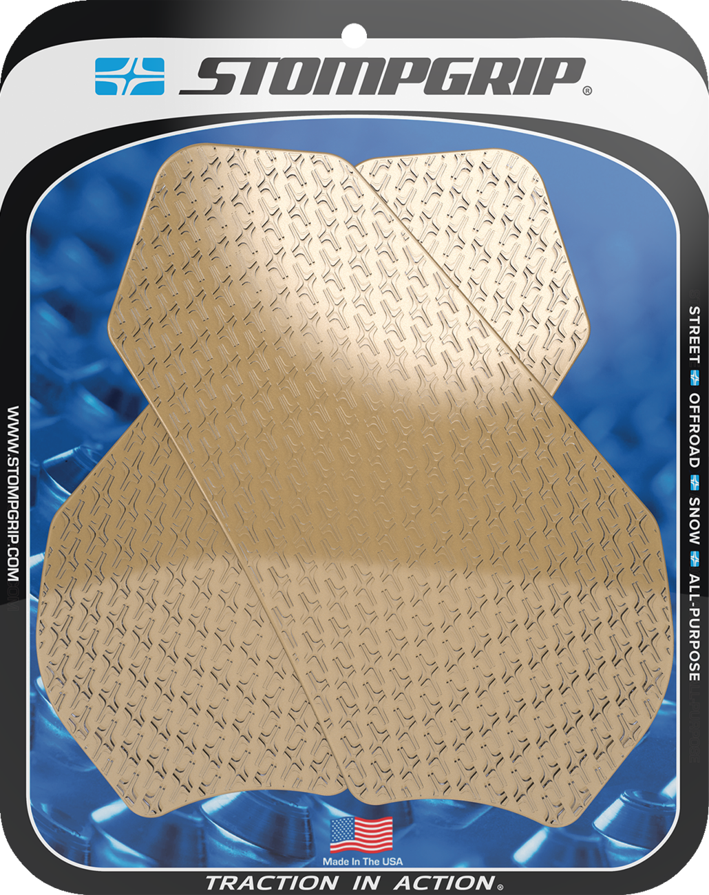 Stompgrip Tank Grips — Icon — Clear — Suzuki — GS '11-'25