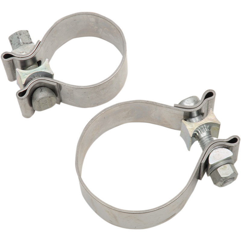 KHROME WERKS Stainless Steel Muffler Clamps - Image 2