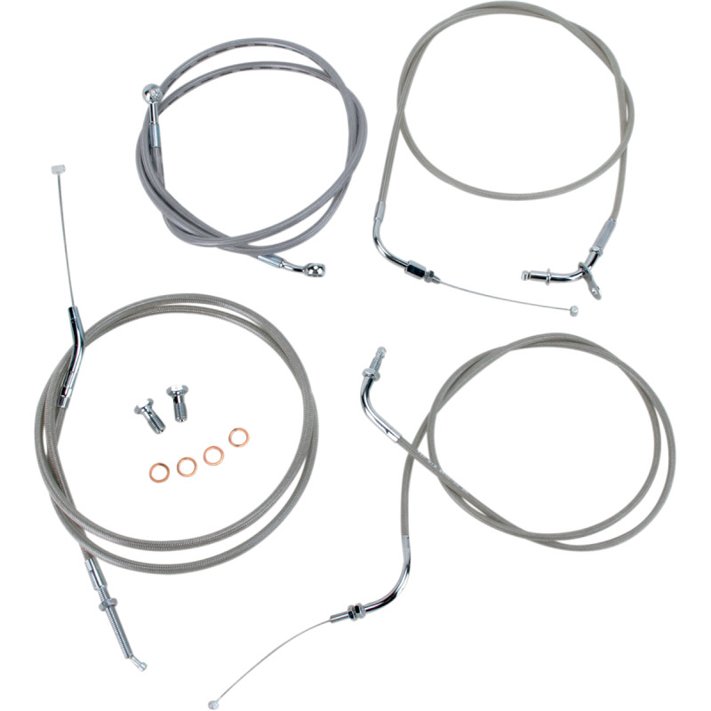 BARON Stainless Handlebar Cable/Line Kit - Image 9