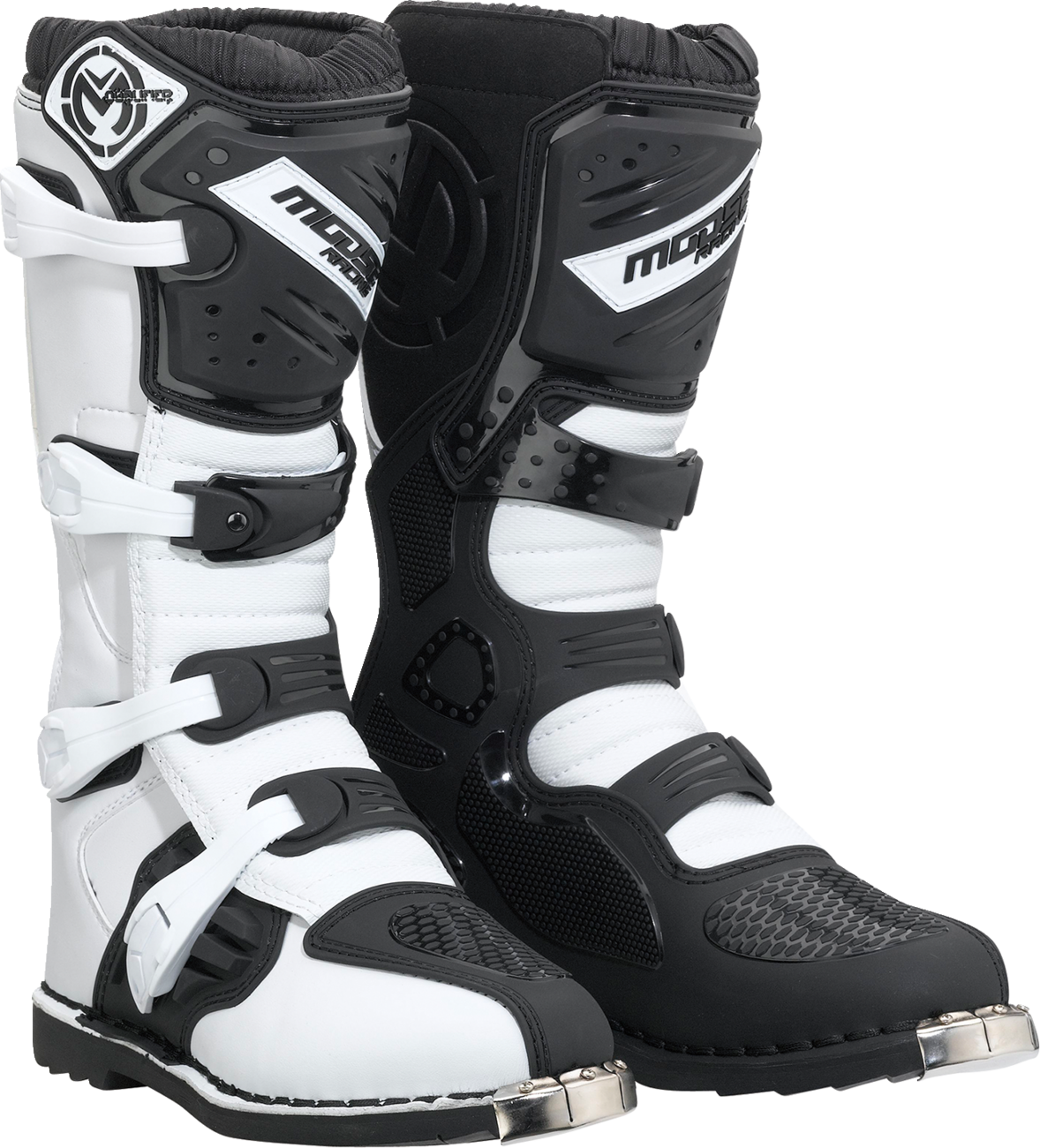 Moose Offroad Qualifier Boots — Black/White — Size 12