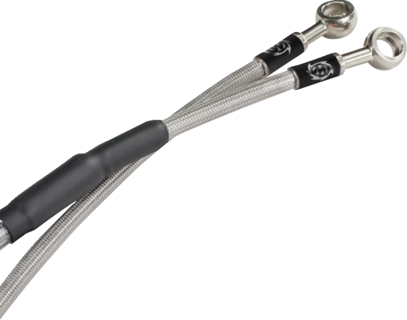 MOTO-MASTER Braided Stainless Steel Direct-Fit Hydraulic Brake Line - View 1
