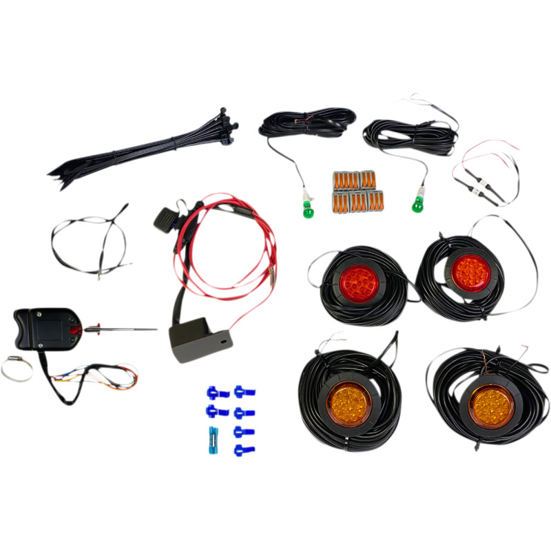 CUSTOM DYNAMICS Universal LED Turn Signal Kit with Steering Column Switch