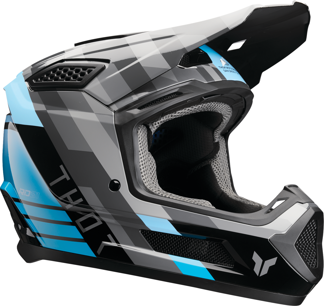 Thor Fleet Helmet — Camber — Black/Teal — 2XL