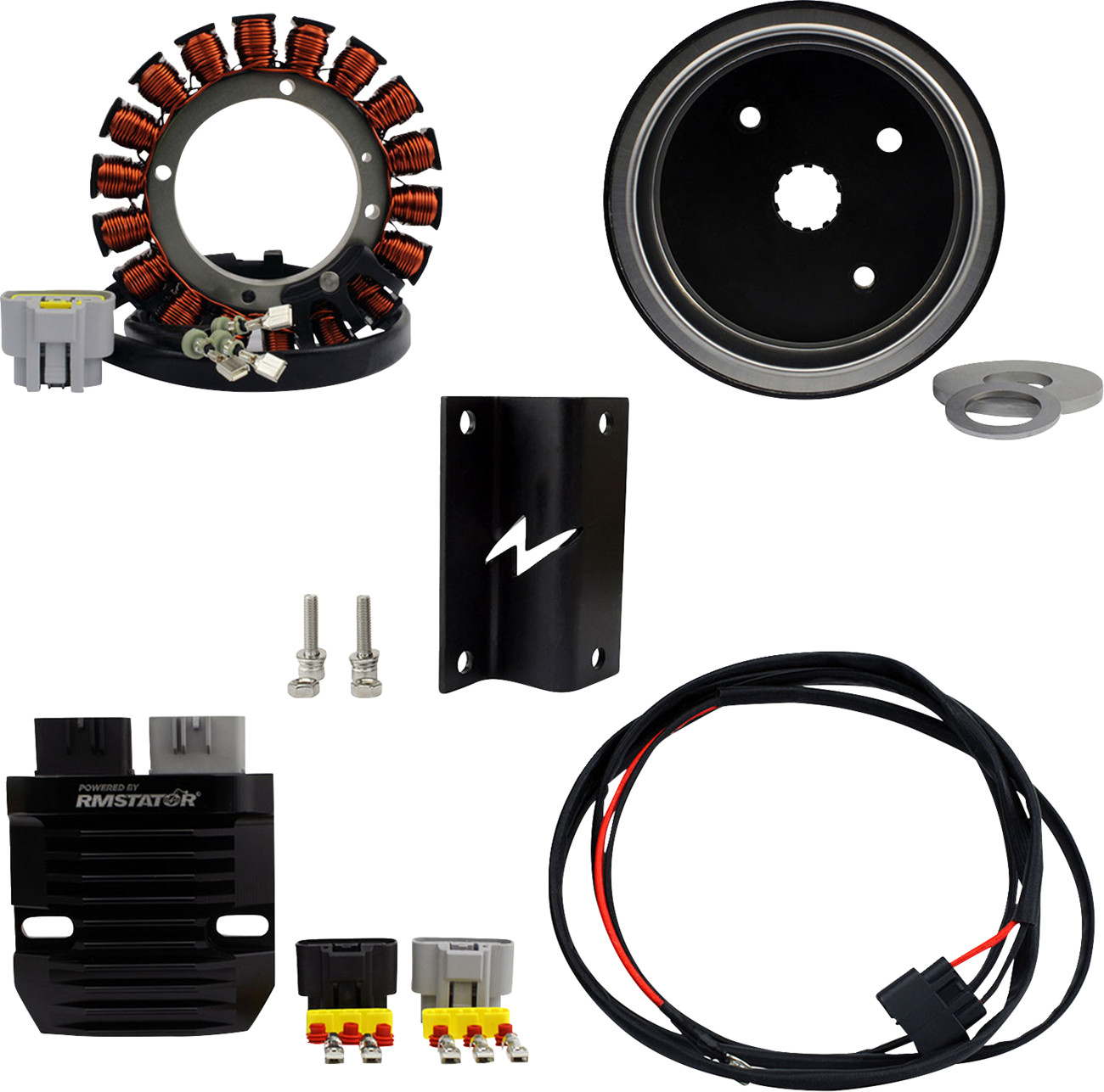 RM Stator 3-Phase Alternator Conversion Kit Harley-Davidson Dyna Softail 87-99