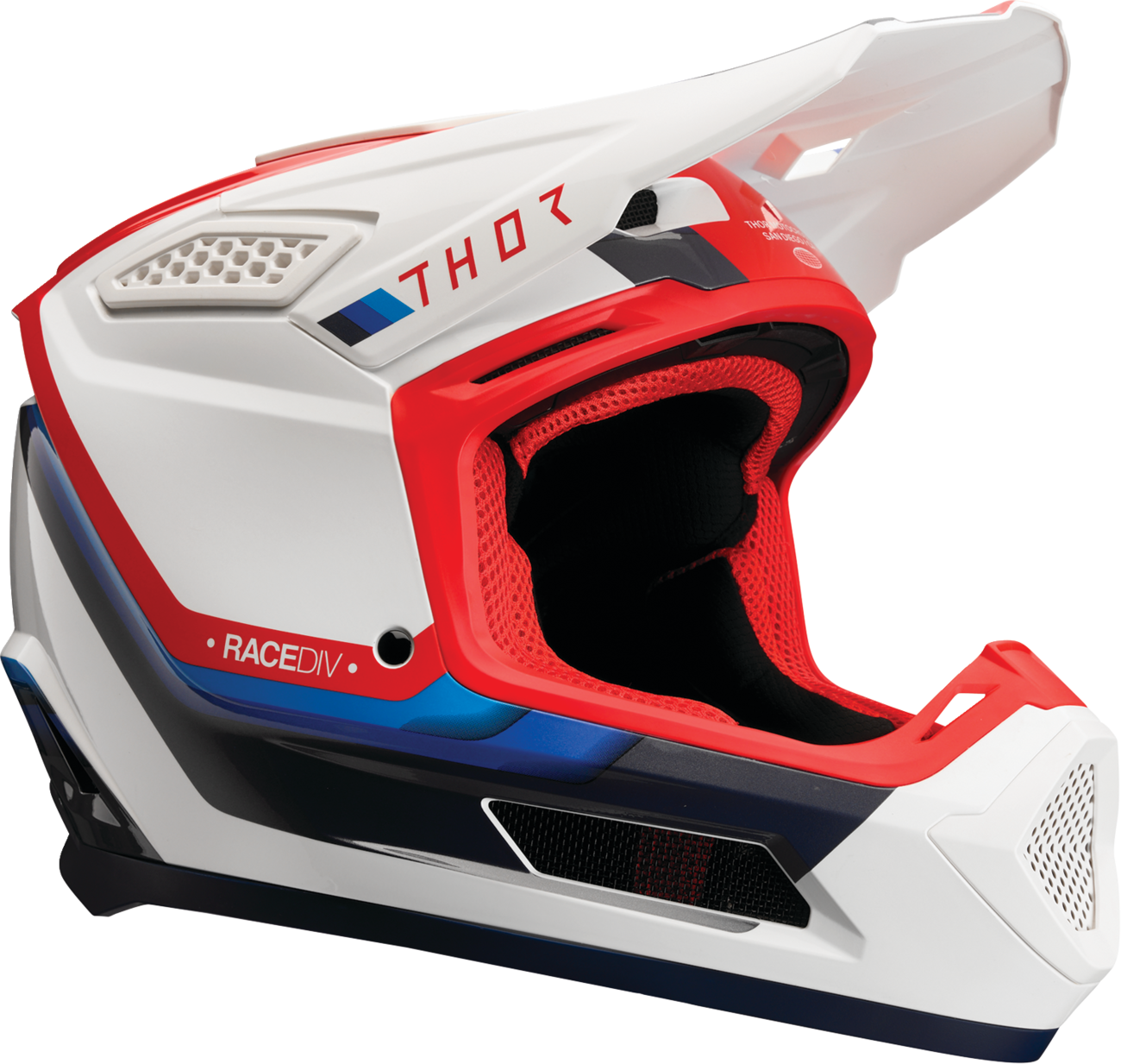 Thor Fleet Helmet — Defy — White/Red/Blue — 2XL
