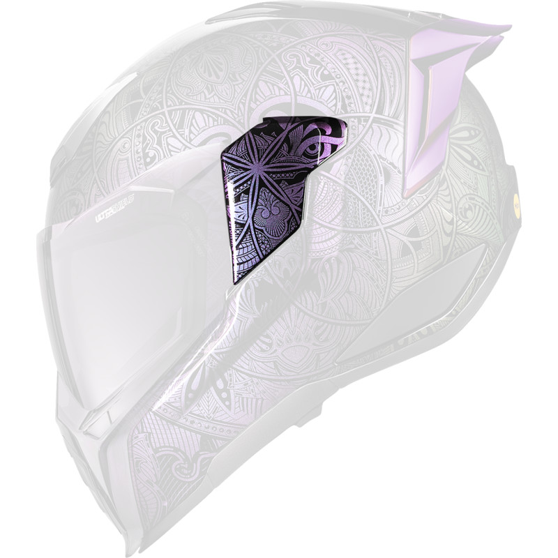 ICON Ultraflite™ Helmet Side Plates — Opal Mandala