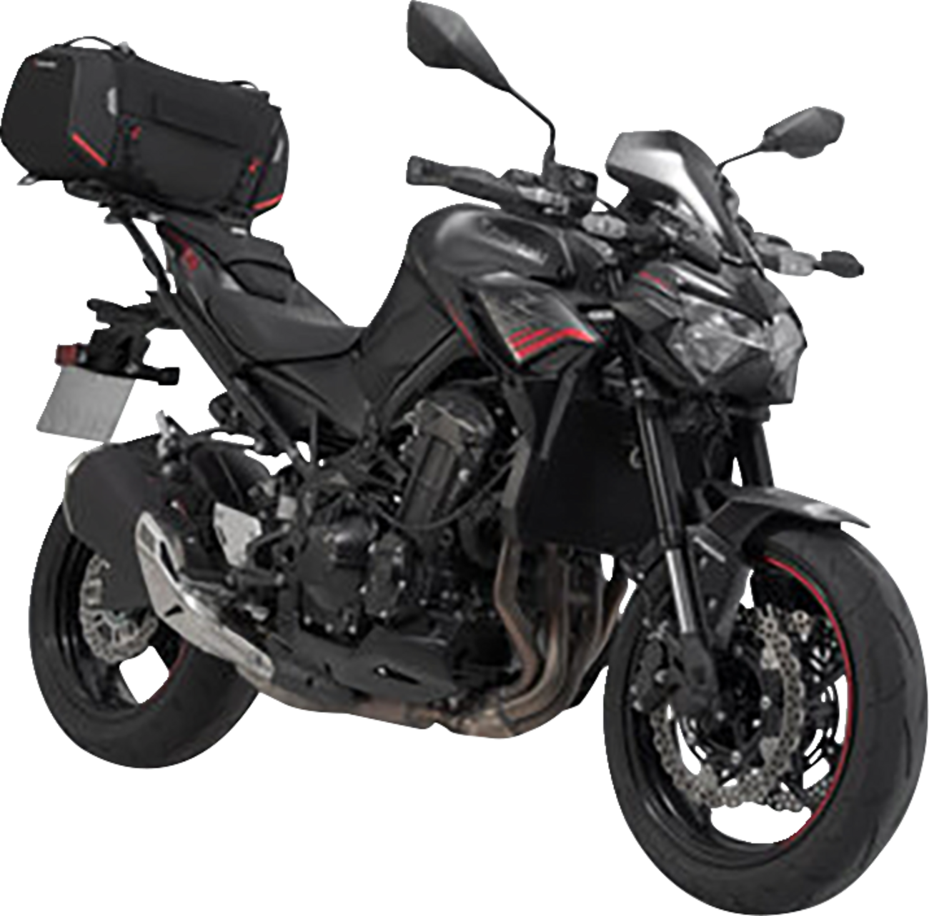 SW-MOTECH Rackpack Tail Bag System — Black — Kawasaki Z900 '17-'24