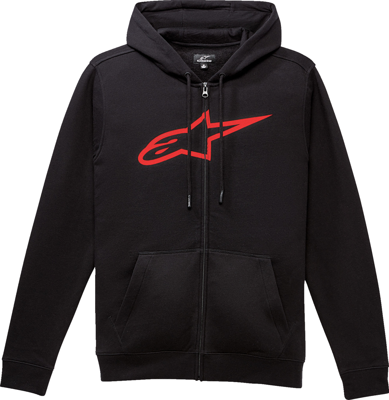 Alpinestars Ageless II Zip Hoodie — Black/Red — 2XL