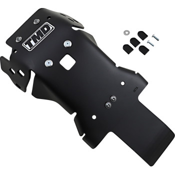 21-23 Gas Gas Husqvarna Black Full-Coverage Skid Plate with Linkage Protection